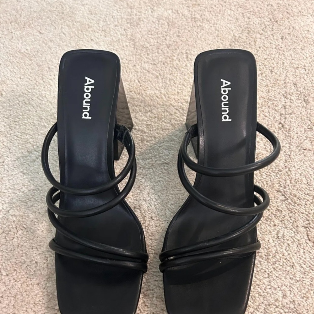 Abound Black Heels Minimalist Design